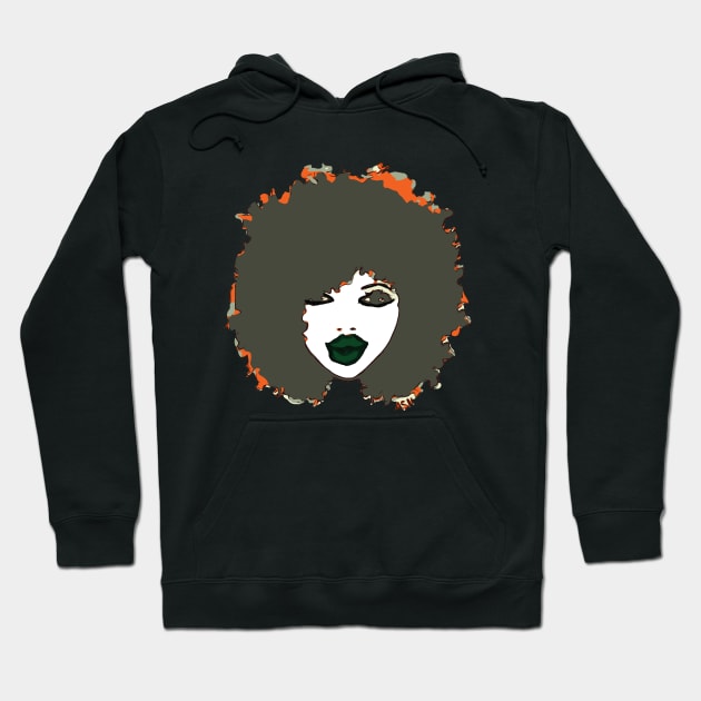 Afro Cute Natural Hair Hoodie by EllenDaisyShop